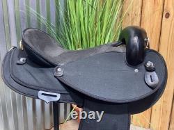 17 ABETTA Black Western Horse ENDURANCE Saddle Light Weight