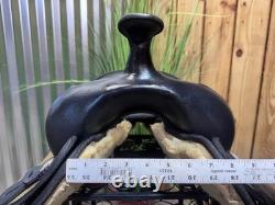 17 ABETTA Brown Western Horse Trail Saddle Light Weight! Semi Bar