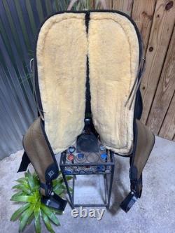 17 ABETTA Brown Western Horse Trail Saddle Light Weight! Semi Bar