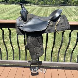 17 BIG HORN #175 Cordura &Suede BLACK SADDLE Made In USA