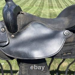 17 BIG HORN #175 Cordura &Suede BLACK SADDLE Made In USA