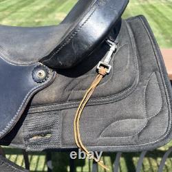 17 BIG HORN #175 Cordura &Suede BLACK SADDLE Made In USA