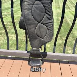 17 BIG HORN #175 Cordura &Suede BLACK SADDLE Made In USA