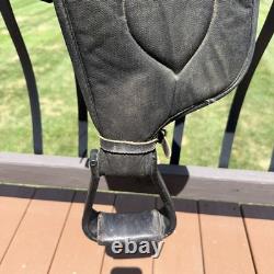 17 BIG HORN #175 Cordura &Suede BLACK SADDLE Made In USA