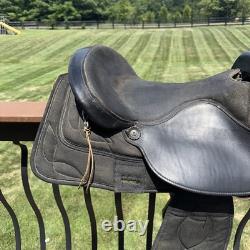17 BIG HORN #175 Cordura &Suede BLACK SADDLE Made In USA