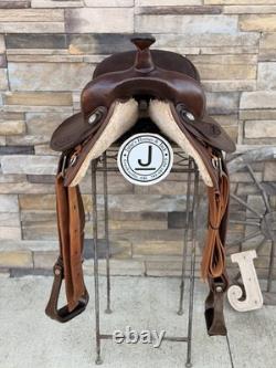 17 Big Horn #176, Light Weight Western Trail Horse Saddle, Clean