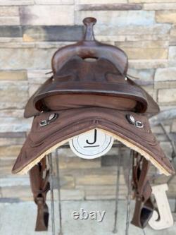 17 Big Horn #176, Light Weight Western Trail Horse Saddle, Clean