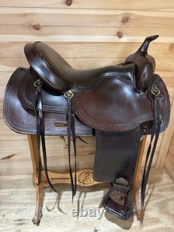17 Big Horn Double Comfort Equi-fit Flex Western Trail Saddle Model 1658