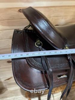 17 Big Horn Double Comfort Equi-fit Flex Western Trail Saddle Model 1658