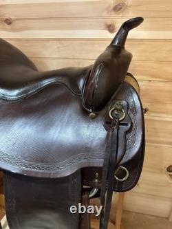 17 Big Horn Double Comfort Equi-fit Flex Western Trail Saddle Model 1658 17 Big Horn Double Comfort Equi-fit Flex Western Trail Saddle Model 1658