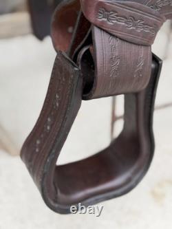17 Big Horn Flexible Western Trail Horse Saddle- Clean