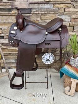 17 Big Horn Flexible Western Trail Horse Saddle- Ex Cond, Clean