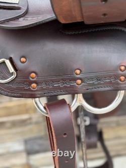 17 Big Horn Flexible Western Trail Horse Saddle- Ex Cond, Clean