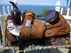 17'' Big Horn Roper # 278 Western saddle FULL QH BAR LEATHER /CORDURA