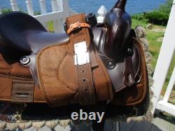 17'' Big Horn Roper # 278 Western saddle FULL QH BAR LEATHER /CORDURA