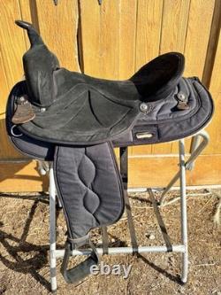 17 Big Horn Synthetic Western Saddle 602 Black SQHB