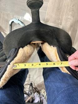 17 Big Horn Synthetic Western Saddle 602 Black SQHB