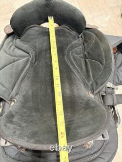 17 Big Horn Synthetic Western Saddle 602 Black SQHB