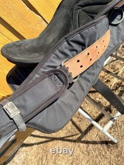 17 Big Horn Synthetic Western Saddle 602 Black SQHB