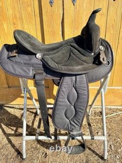 17 Big Horn Synthetic Western Saddle 602 Black SQHB