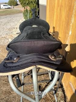 17 Big Horn Synthetic Western Saddle 602 Black SQHB