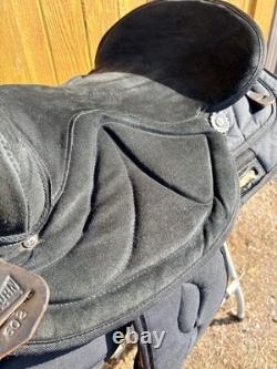 17 Big Horn Synthetic Western Saddle 602 Black SQHB