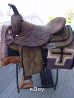 17 Big Horn Western Saddle #502 SYNTHETIC QHBARS
