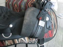 17'' Black Wintec Western trail saddle regular QH BARS w 34''Neoprene cinch USA