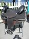 17'' Black Abetta 20507w Neoprene Western Trail Saddle Fqh Bars High Cantle