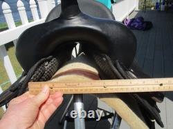 17'' Black abetta 20507W Neoprene Western Trail saddle FQH BARS HIGH CANTLE
