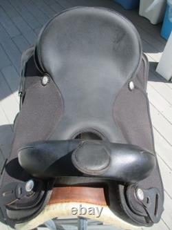 17'' Black abetta 20507W Neoprene Western Trail saddle FQH BARS HIGH CANTLE