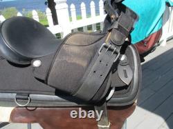 17'' Black abetta 20507W Neoprene Western Trail saddle FQH BARS HIGH CANTLE