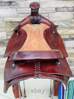 17 Blue Ridge Roping Saddle, Western, Ranch Saddle, Clean