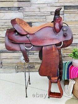 17 Blue Ridge Roping Saddle, Western, Ranch Saddle, Clean