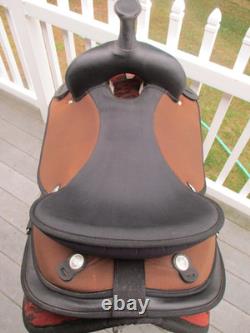 17'' Brown ORIGINAL abetta 20501-7 Western Trail saddle Regular QH BARS