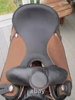 17'' Brown ORIGINAL abetta 20501-7 Western Trail saddle Regular QH BARS