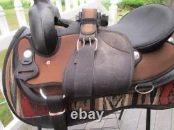 17'' Brown ORIGINAL abetta 20501-7 Western Trail saddle Regular QH BARS