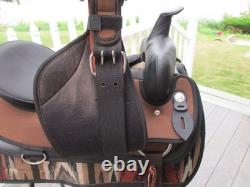 17'' Brown ORIGINAL abetta 20501-7 Western Trail saddle Regular QH BARS