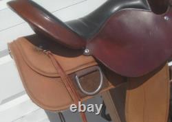17 CIRCLE Y High Horse LOCKHART 6910 LightWeight Cordura & Leather Trail SADDLE