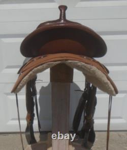 17 CIRCLE Y High Horse LOCKHART 6910 LightWeight Cordura & Leather Trail SADDLE