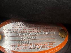 17 CIRCLE Y Stacy Westfall Magnolia Western Trail Saddle WIDE TREE