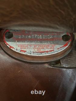 17 Circle Y Flex-Lite Round Skirt Western Trail Saddle Model 2374