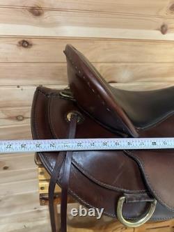 17 Circle Y Flex-Lite Round Skirt Western Trail Saddle Model 2374