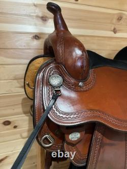 17 Circle Y Flex-Lite Western Trail Saddle Model 1558 (wide)