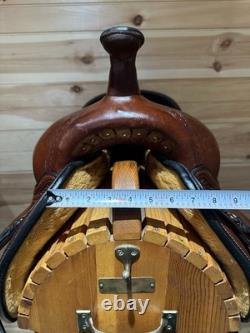 17 Circle Y Flex-Lite Western Trail Saddle Model 1558 (wide)