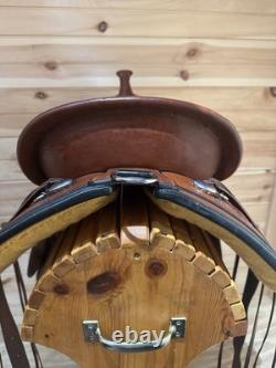 17 Circle Y Flex2 Cactus Flower Western Trail Saddle Model 1659