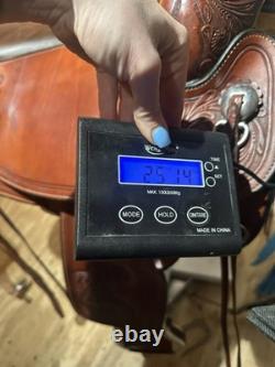 17 Circle Y Flex2 Cactus Flower Western Trail Saddle Model 1659