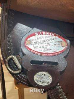 17 Circle Y Omaha Flex-Lite Round Skirt Western Trail Saddle Model 1554