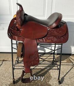 17 Circle Y PARK & TRAIL Western Horse Saddle Soft Leather! 8 Gullet