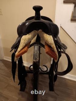 17 Circle Y Park & Trail Synthetic Western Saddle FQHB